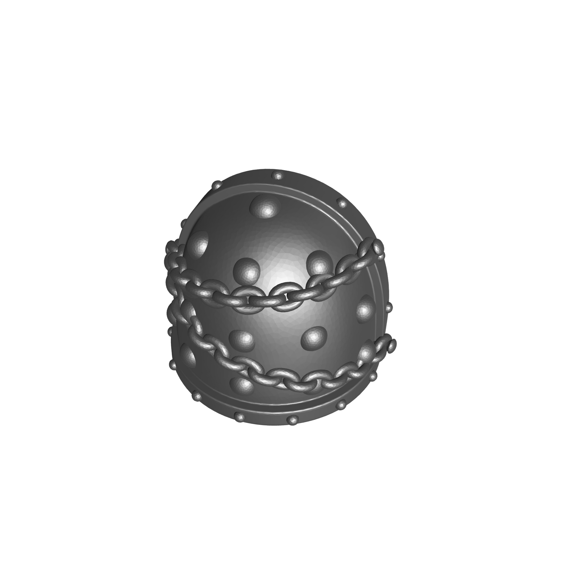Space Marine MKVII Shoulder Pad with Chains and Molecular Bonding Studs VR for McFarlane Toys Grimdark Marine Action Figures