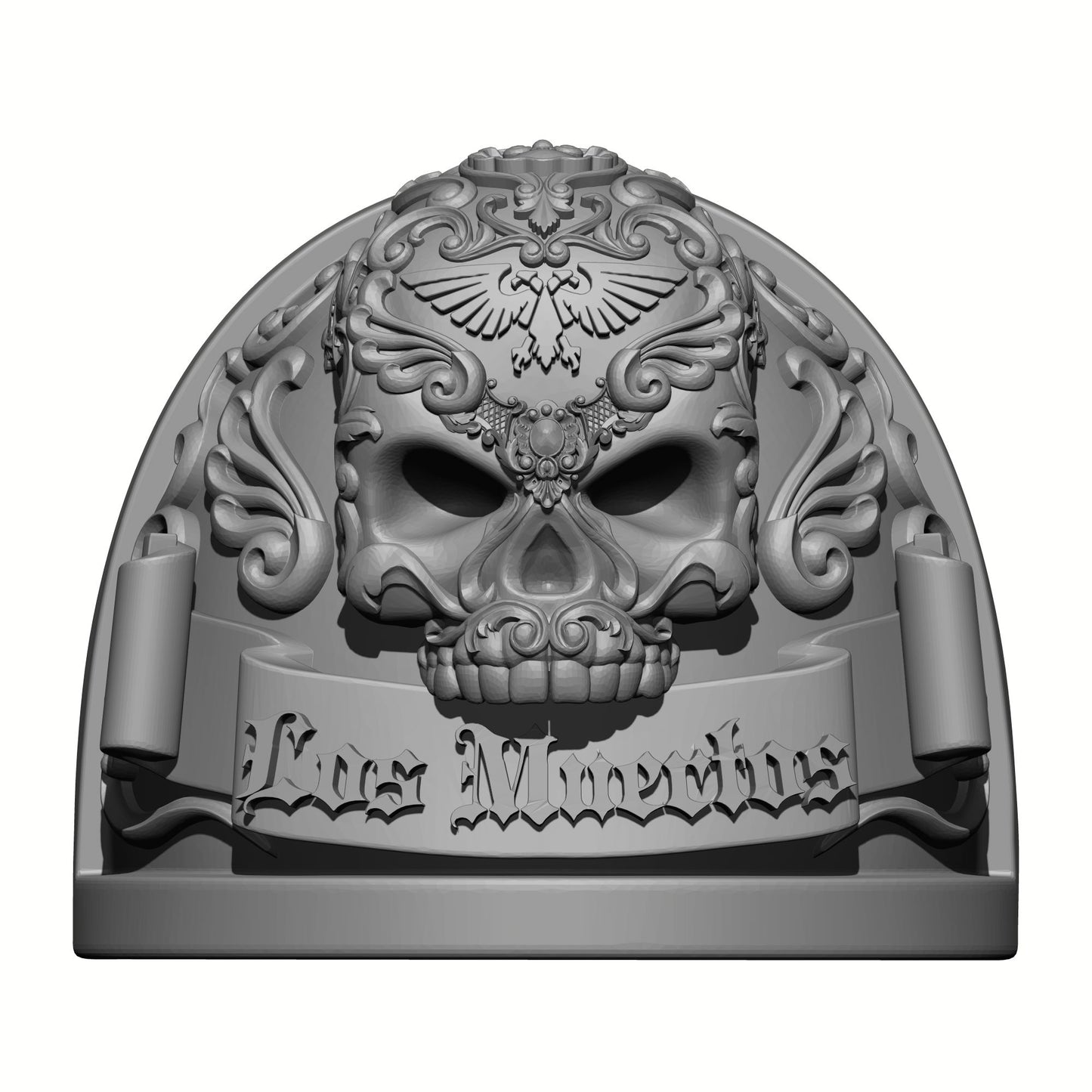 Los Muertos Chapter MKIV Shoulder Pad for McFarlane Toys Space Marine Action Figures