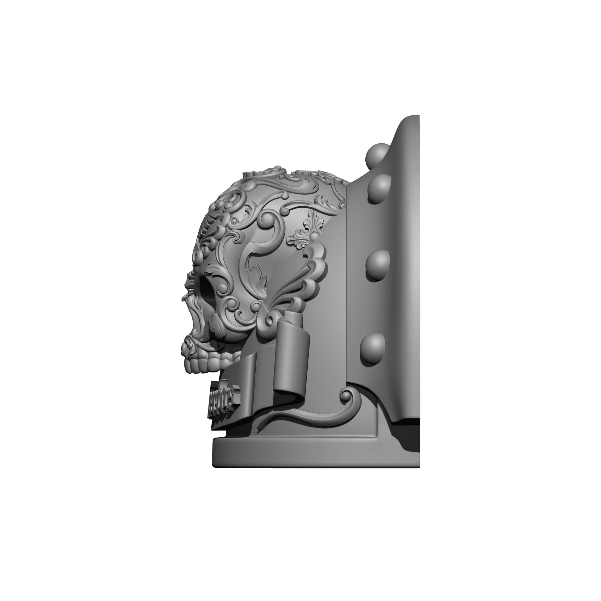Los Muertos Chapter MKIII Full Sword Breaker Studded with Rivets Shoulder Pad for McFarlane Toys Space Marine Action Figures
