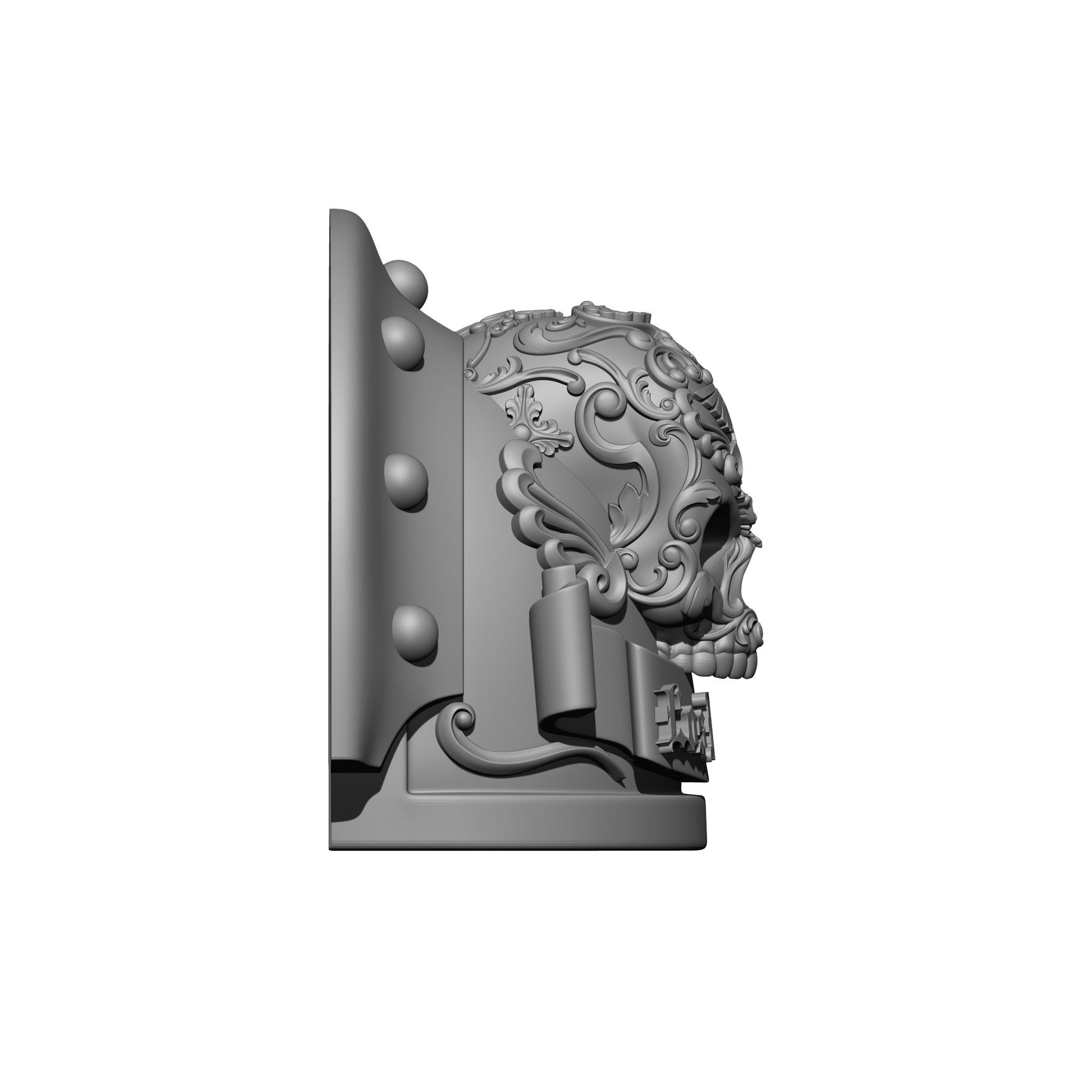 Los Muertos Chapter MKIII Full Sword Breaker Studded with Rivets Shoulder Pad for McFarlane Toys Space Marine Action Figures