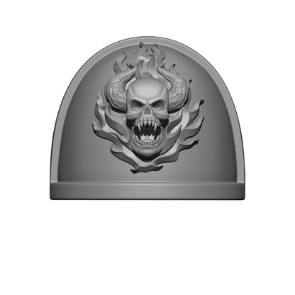 Custom Word Bearers MKIV Shoulder Pad Elite for McFarlane Toys Battle Brother Action Figures