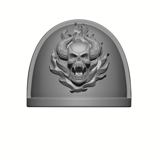Custom Word Bearers MKIV Shoulder Pad Elite for McFarlane Toys Battle Brother Action Figures