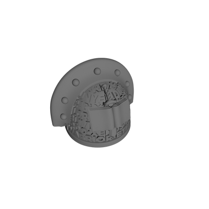 Grey Knights Chapter MK III Shoulder Pad w Text V.11 for McFarlane Toys Loyalist Marine Action Figure Pauldrons