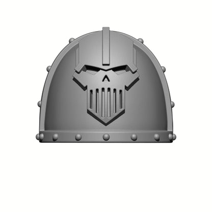 Iron Warriors Legion MKVII Shoulder Pad for McFarlane Toys 1:12th Scale Space Marine Action Figures designed by Fantasy World Games