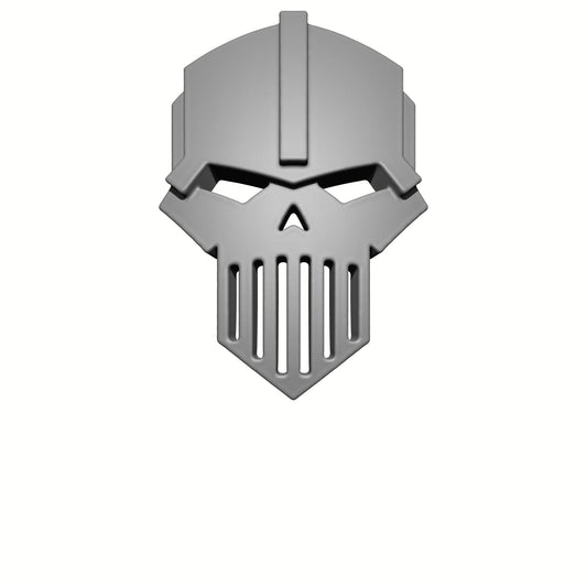 Iron Warriors Chapter Pauldron Insignia this 3D Shoulder Pad Decal is designed to fit McFarlane Toys 1/12 Scale Space Marine