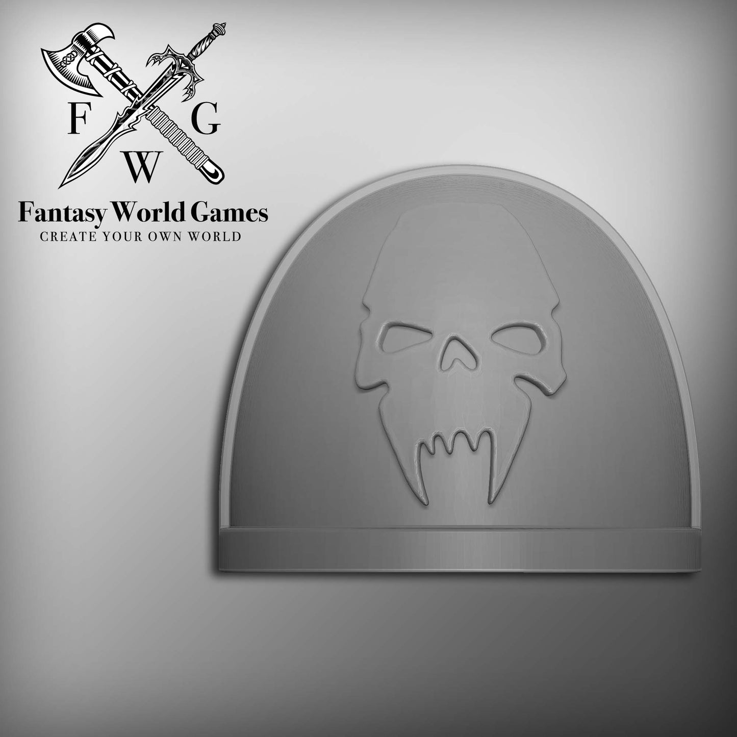 Space Wolf Chapter Long Fangs MKIV Shoulder Pad Gen: 4 Pauldron compatible with McFarlane Toys Space Marines Squad Markings