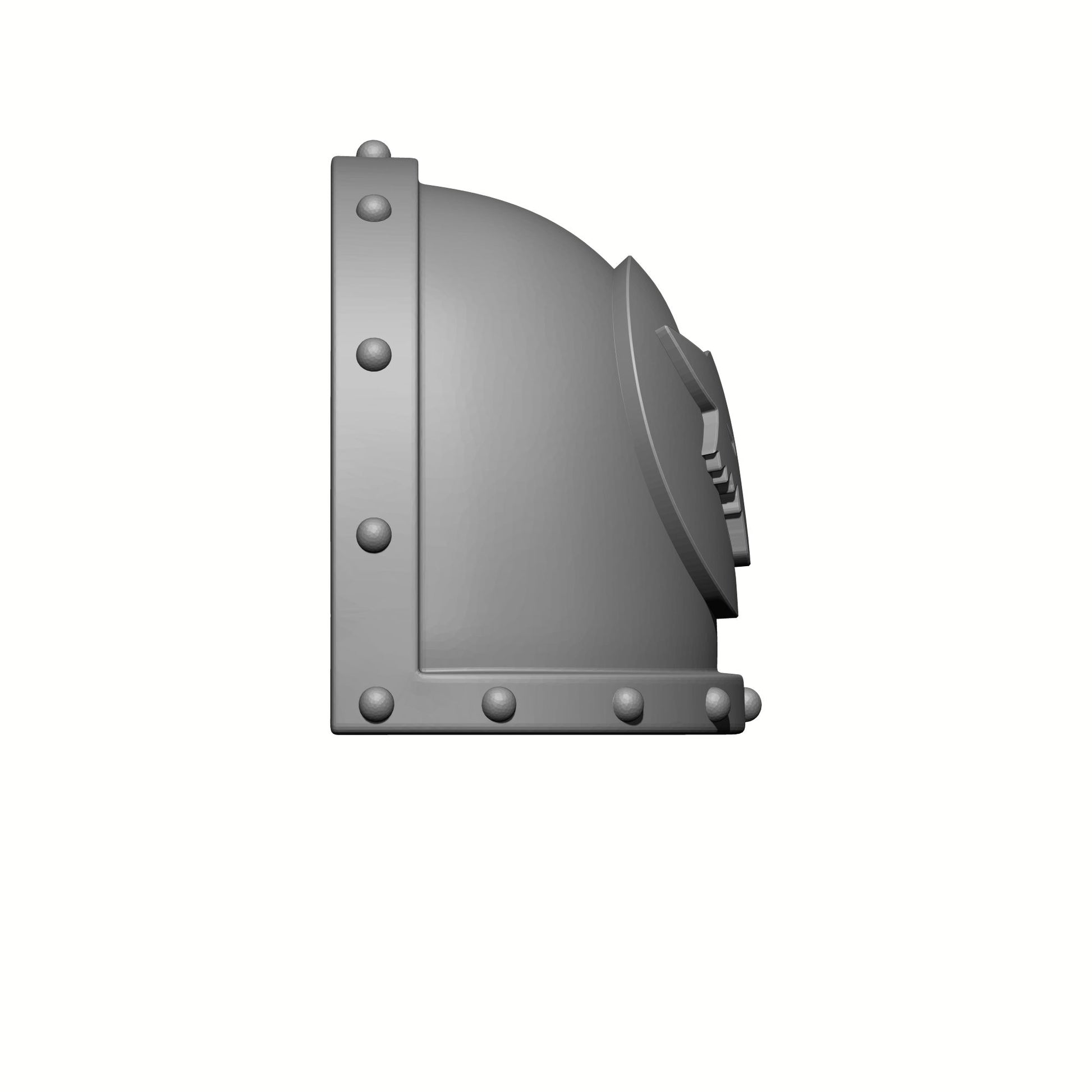 Space Marine Luna Wolves Legion MKVII Shoulder Pad with Studs for Grimdark Battle Brothers Action Figures and Miniatures