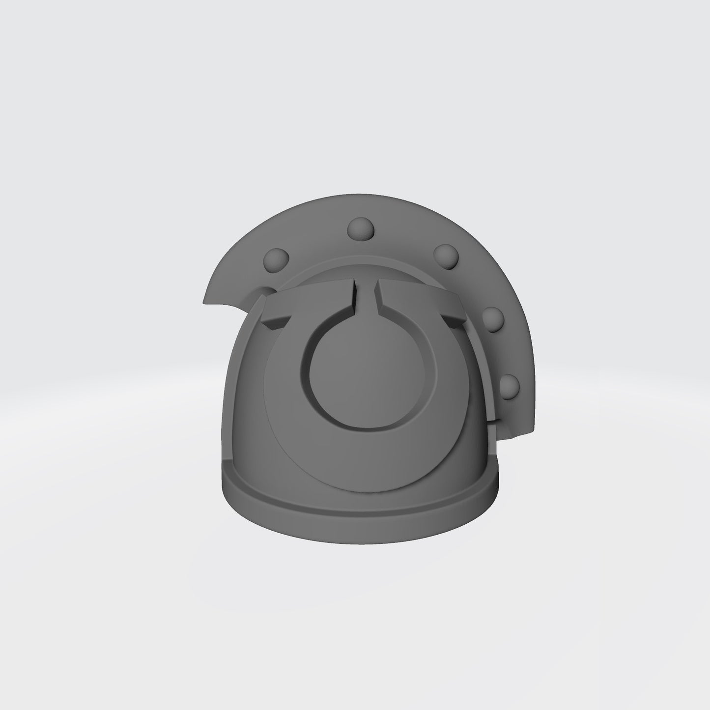 Ultramarines MK III Shoulder Pad 3 Quarter Studded Right Pauldron for McFarlane Toys Space Marines