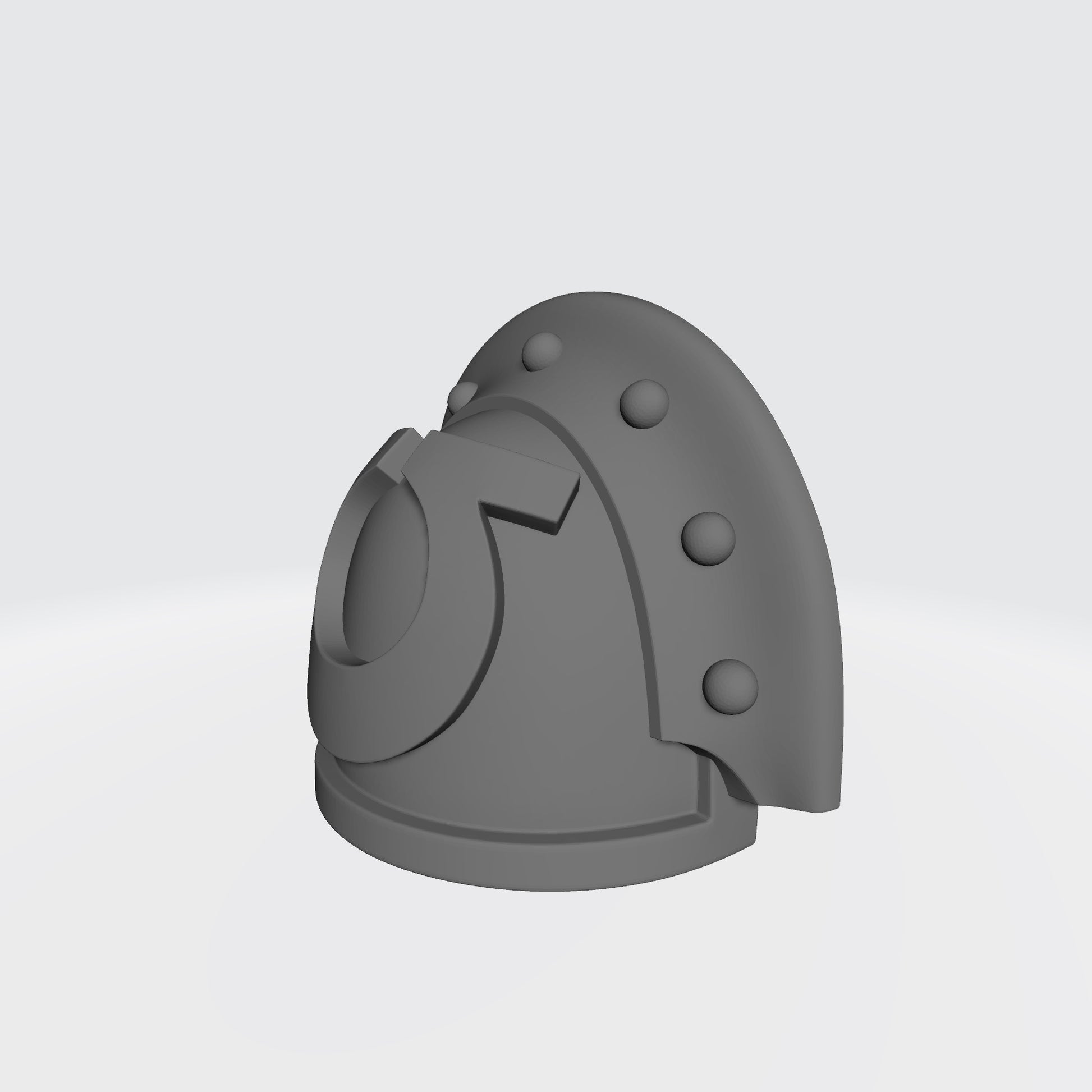 Ultramarines MK III Shoulder Pad 3 Quarter Studded Right Pauldron for McFarlane Toys Space Marines