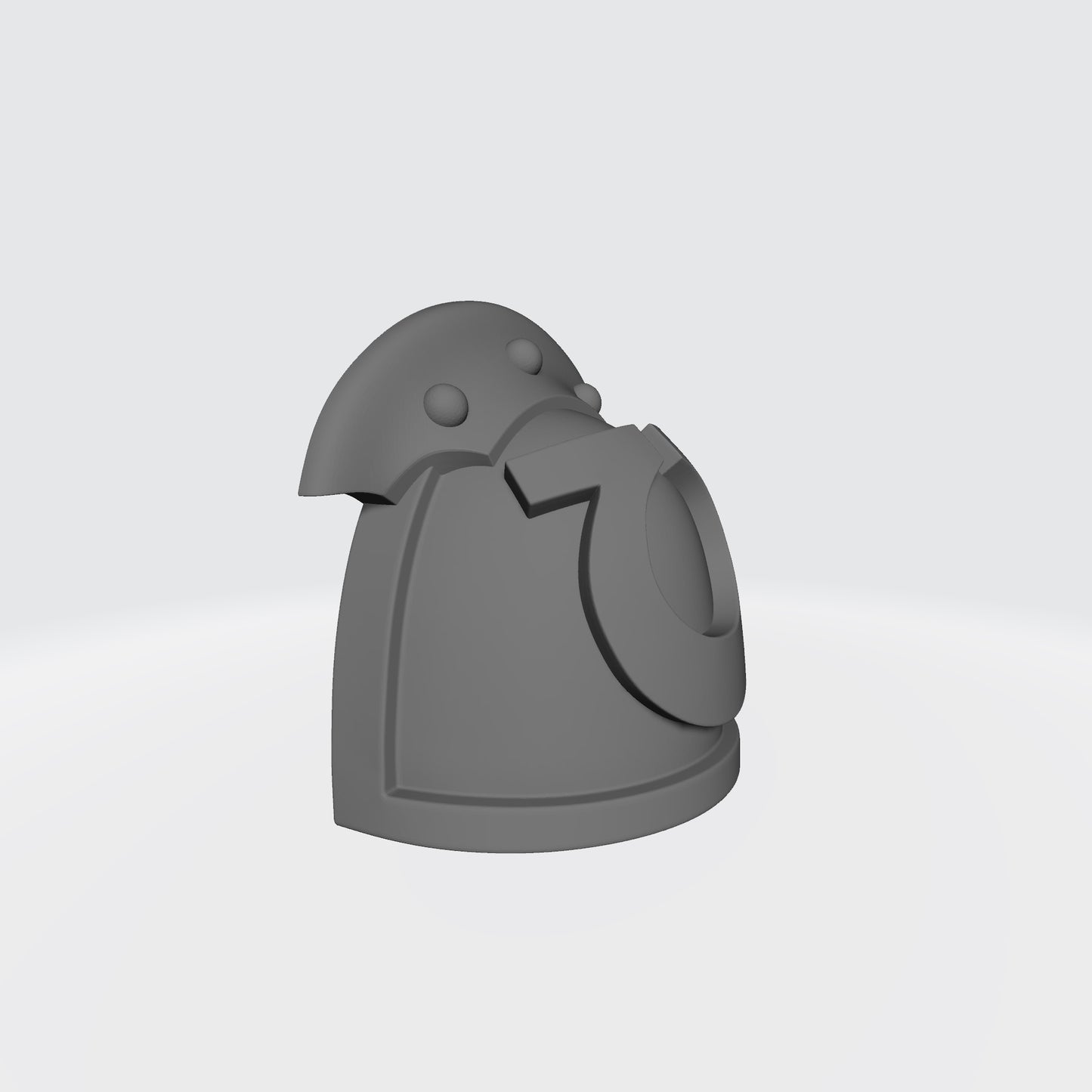 Ultramarines MK III Shoulder Pad 3 Quarter Studded Right Pauldron for McFarlane Toys Space Marines