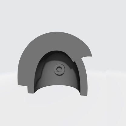 Ultramarines MK III Shoulder Pad 3 Quarter Studded Right Pauldron for McFarlane Toys Space Marines