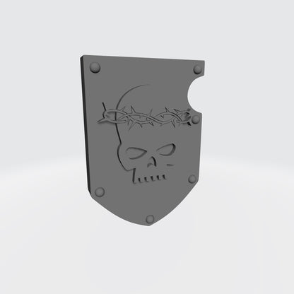 Angels Penitent Chapter Shoulder Pad Shield Ver. 01 for McFarlane Toys Grimdark Marine Action Figures