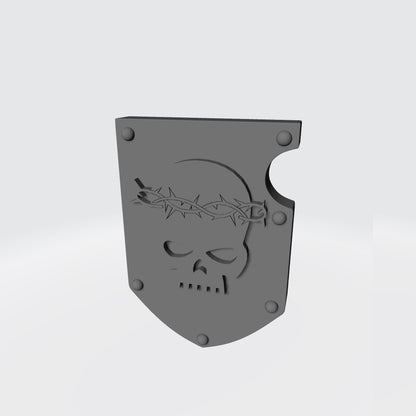 Angels Penitent Chapter Shoulder Pad Shield Ver. 01 for McFarlane Toys Grimdark Marine Action Figures