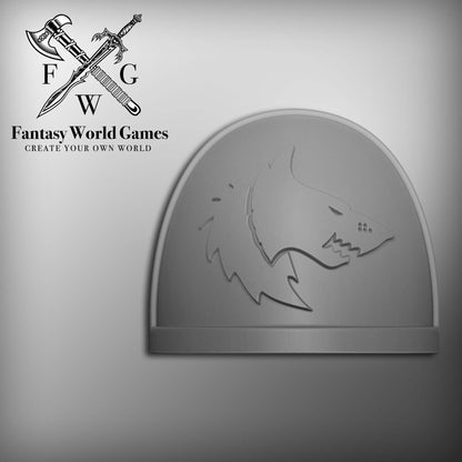 Wolf Legion MKIV Shoulder Pad Gen: 4 Pauldron Right Shoulder for Deathwatch Compatible with McFarlane Toys Space Marines