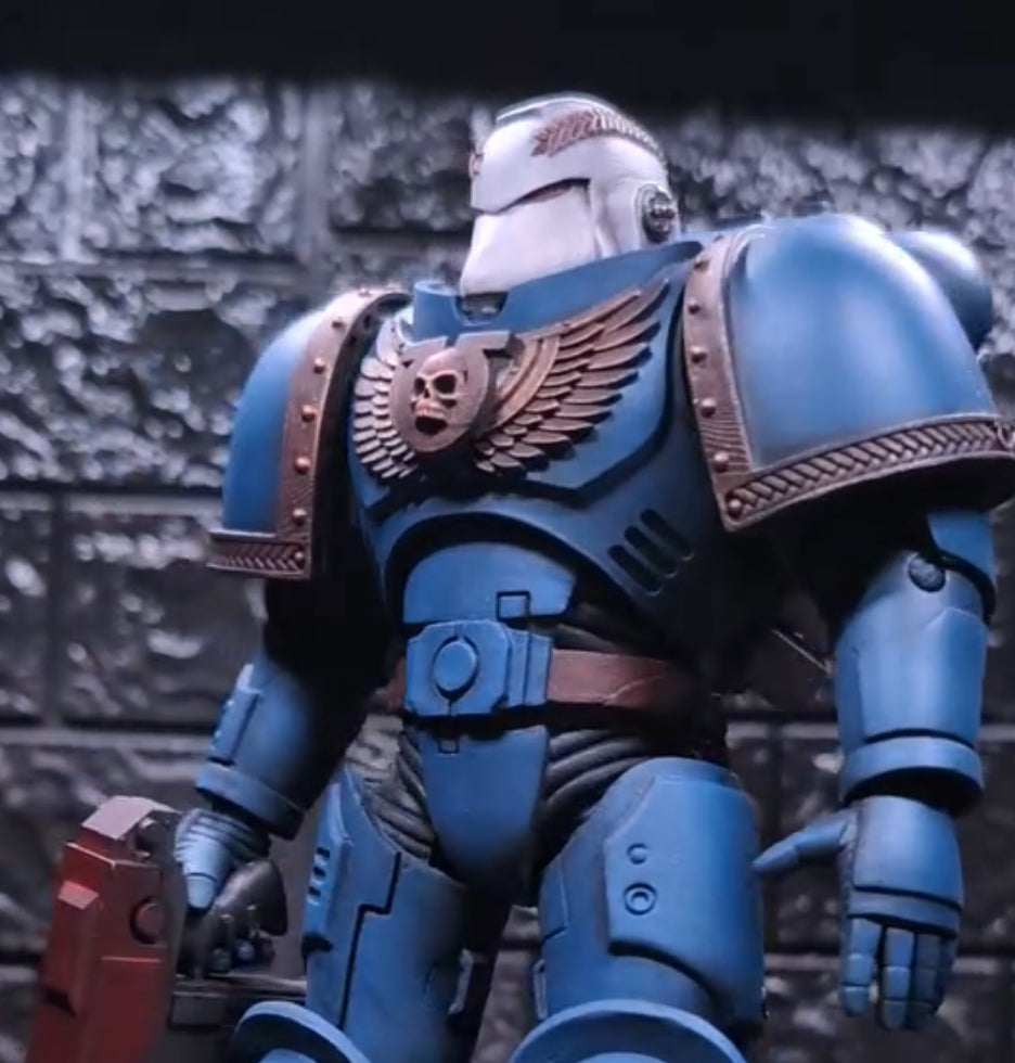 Ultramarines Blank Deluxe MK VII Shoulder Pad for McFarlane Toys Space Marines