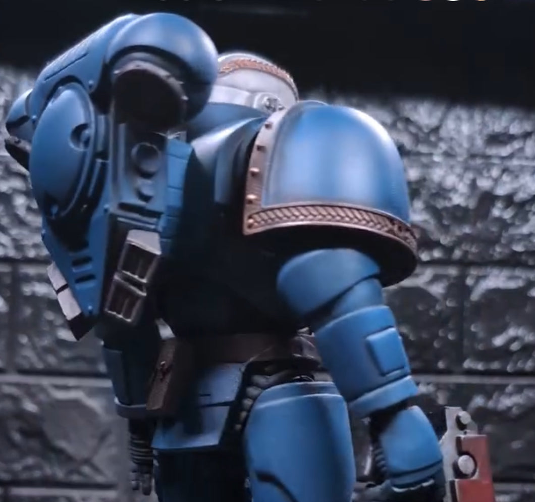Ultramarines Blank Deluxe MK VII Shoulder Pad for McFarlane Toys Space Marines