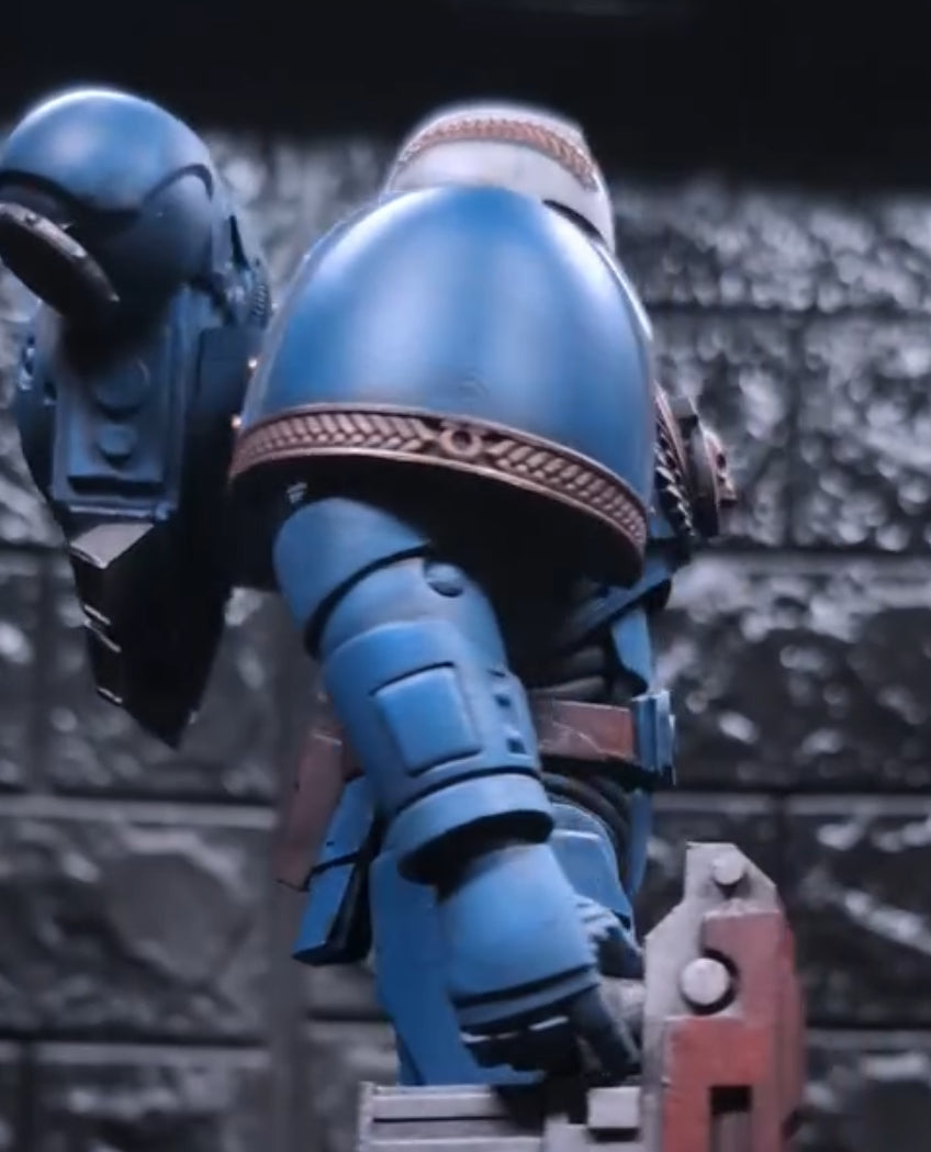 Ultramarines Blank Deluxe MK VII Shoulder Pad for McFarlane Toys Space Marines