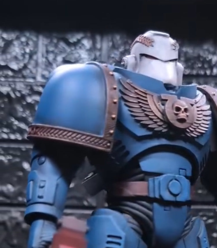 Ultramarines Blank Deluxe MK VII Shoulder Pad for McFarlane Toys Space Marines