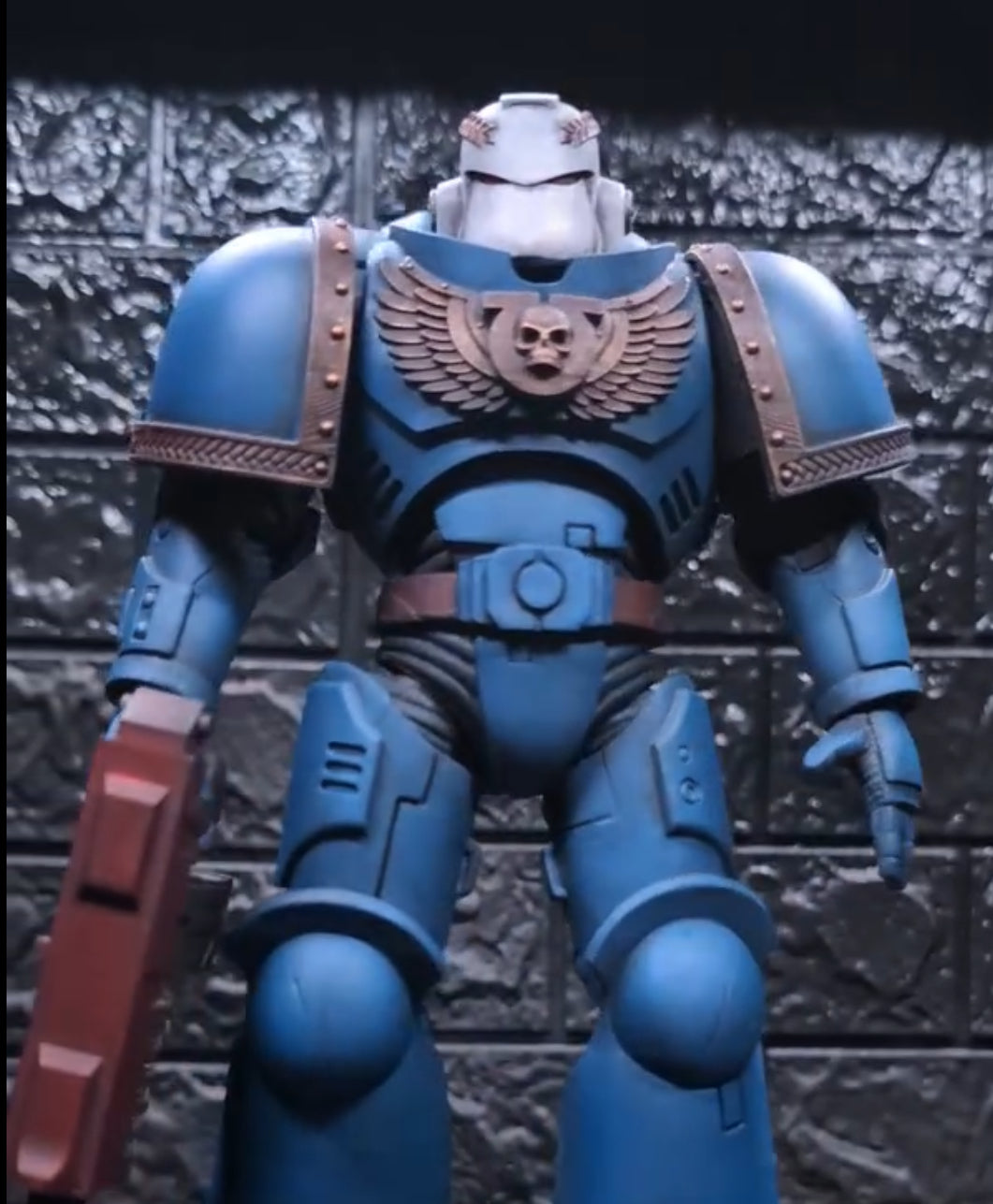 Ultramarines Blank Deluxe MK VII Shoulder Pad for McFarlane Toys Space Marines
