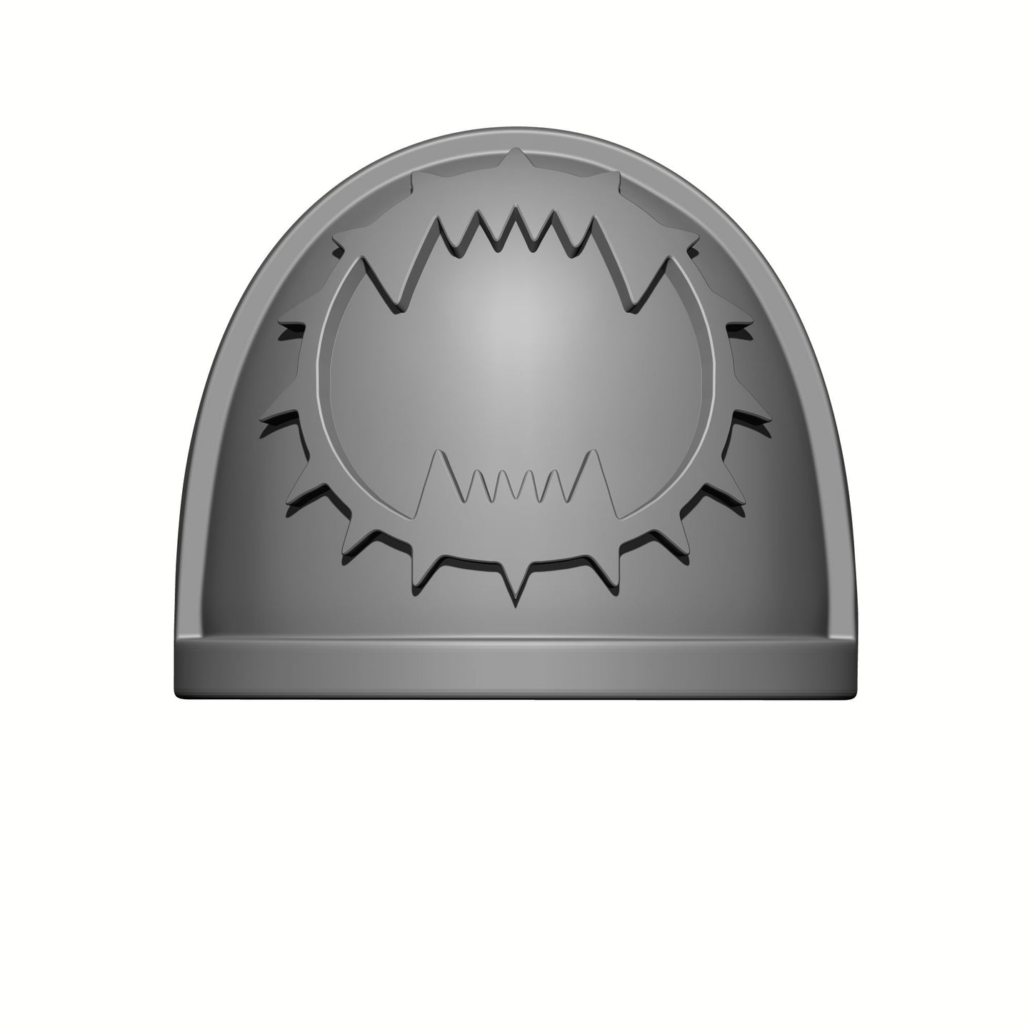 World Eaters Chapter MKIV Shoulder Pad Teeth Icon is Compatible with McFarlane Space Marine Action Figures designed by Fantasy World Games