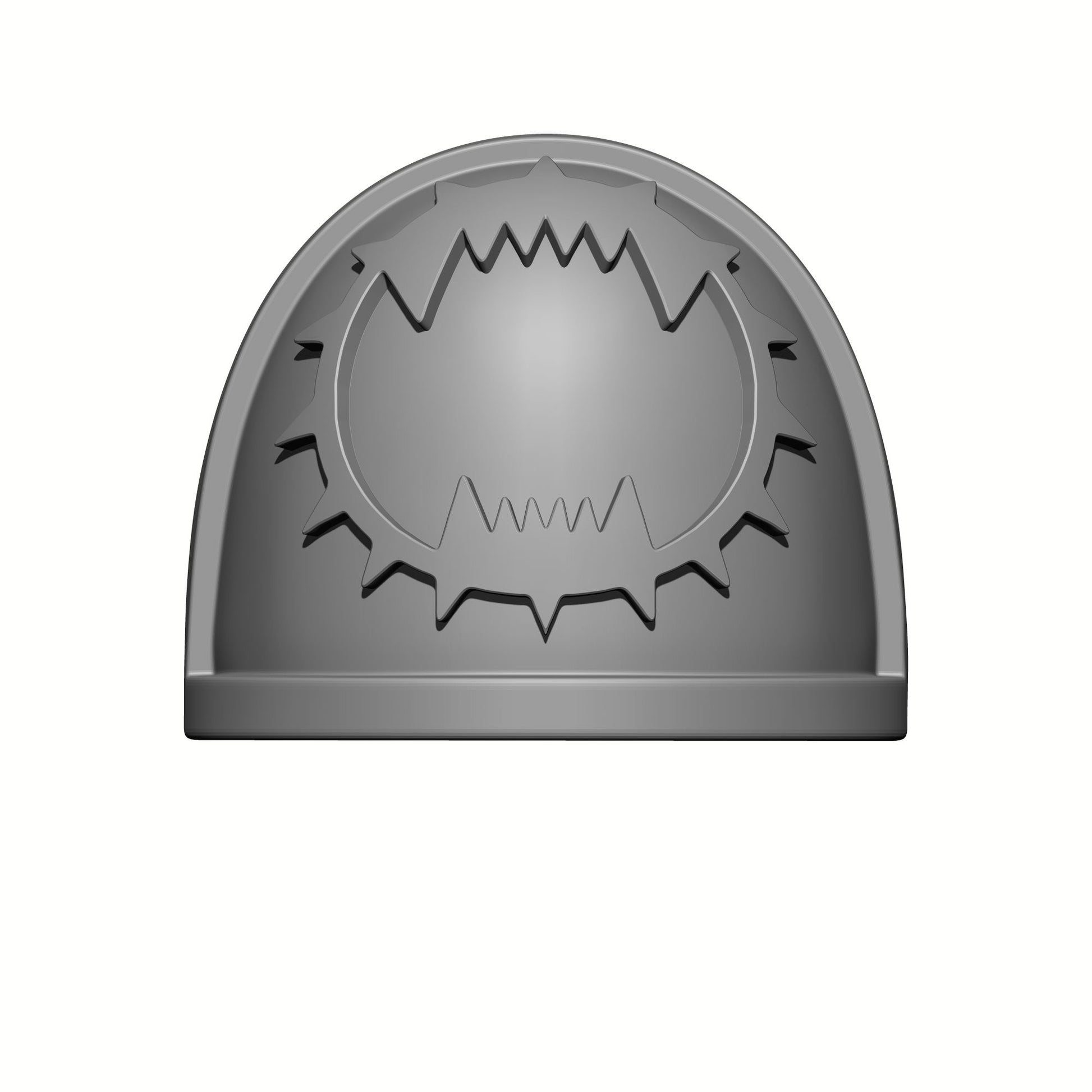 World Eaters Chapter MKIV Shoulder Pad Teeth Icon is Compatible with McFarlane Space Marine Action Figures designed by Fantasy World Games