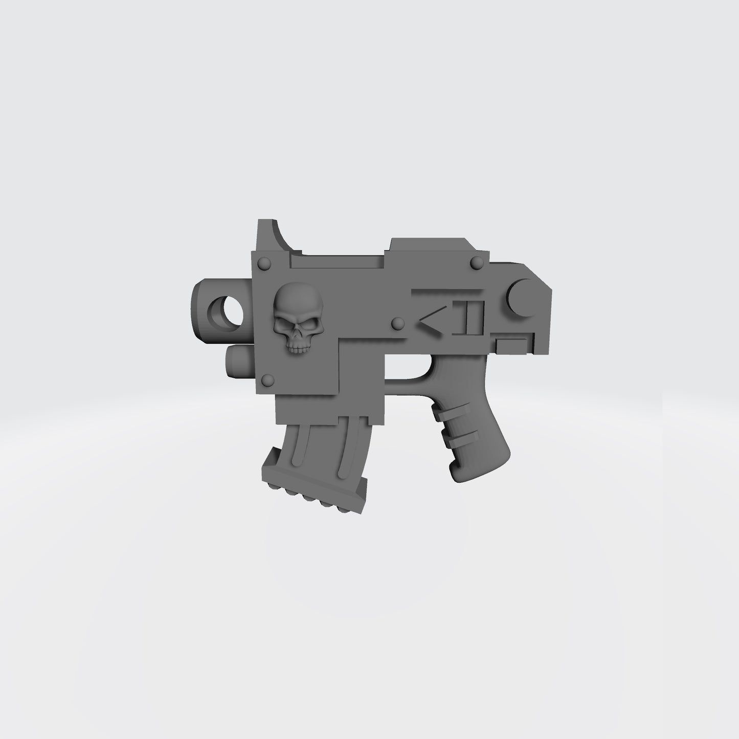 Left Side of the Sisters of Battle Bolt Pistol with Fleur-de-lis Compatible with McFarlane Toys 3D file designed by Fantasy World Games