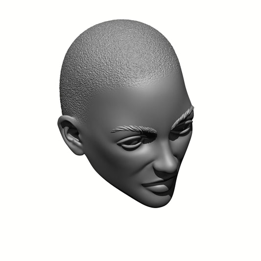 Sisters of War Bald Head with Stubble Compatible with McFarlane Toys McFarlane Toys Warhammer 40,000 Adepta Sororitas Battle Sister 7" Action Figure Top Right