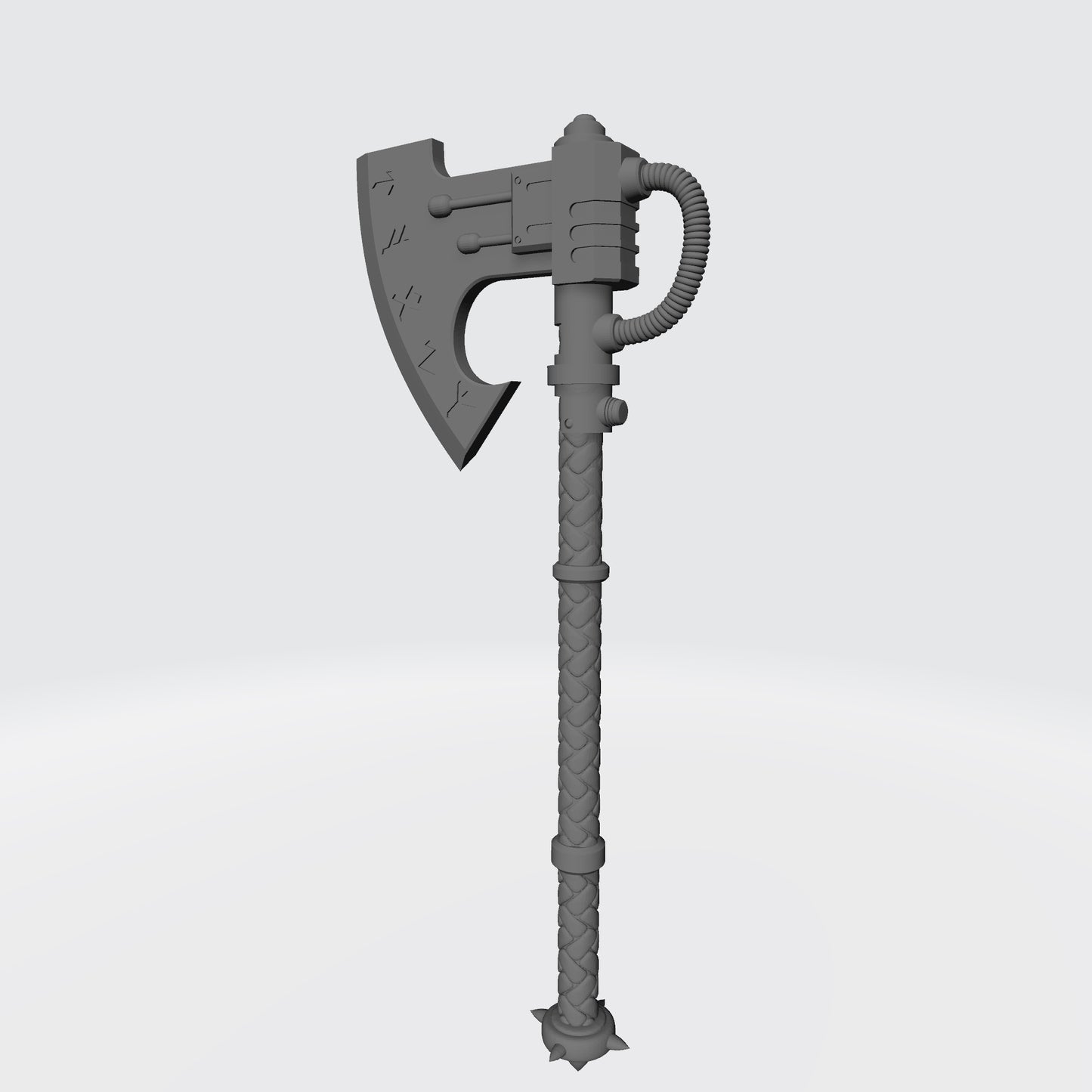 Space Wolves Frost Axe Power Weapon Compatible with McFarlane Space Marine Action Figures Left Angle