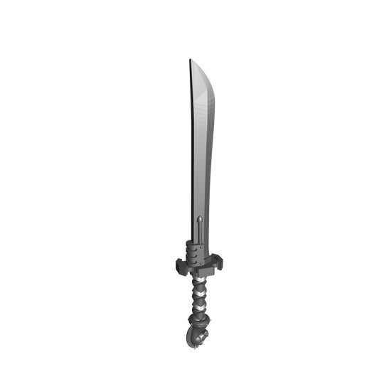 White Scars Legion Power Sword Katana with Horse Head Pommel for McFarlane Toys Space Marine Action Figures