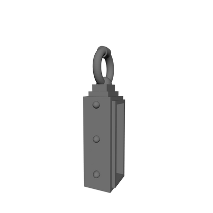 Talisman Key in Box custom resin belt relic accessory compatible with McFarlane Toys 7-inch 1:12 scale armored action figures.