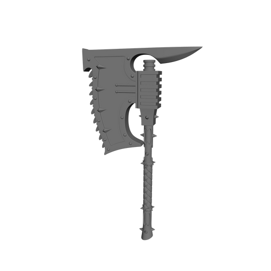 Giant Champion Chain Axe accessory compatible with McFarlane Toys 7-inch armored action figures.