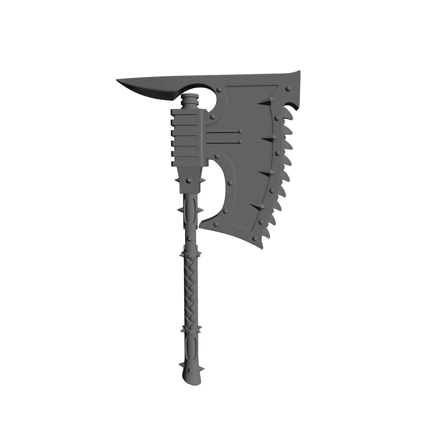 Oversized Giant Champion Chain Axe for custom 7-inch armored action figure displays.