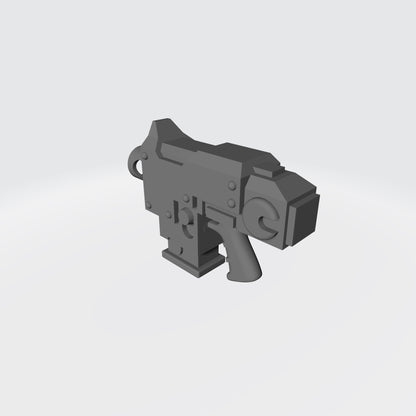 Warrior Order Strike Pistol V1 custom resin weapon compatible with McFarlane Toys 7-inch armored action figures