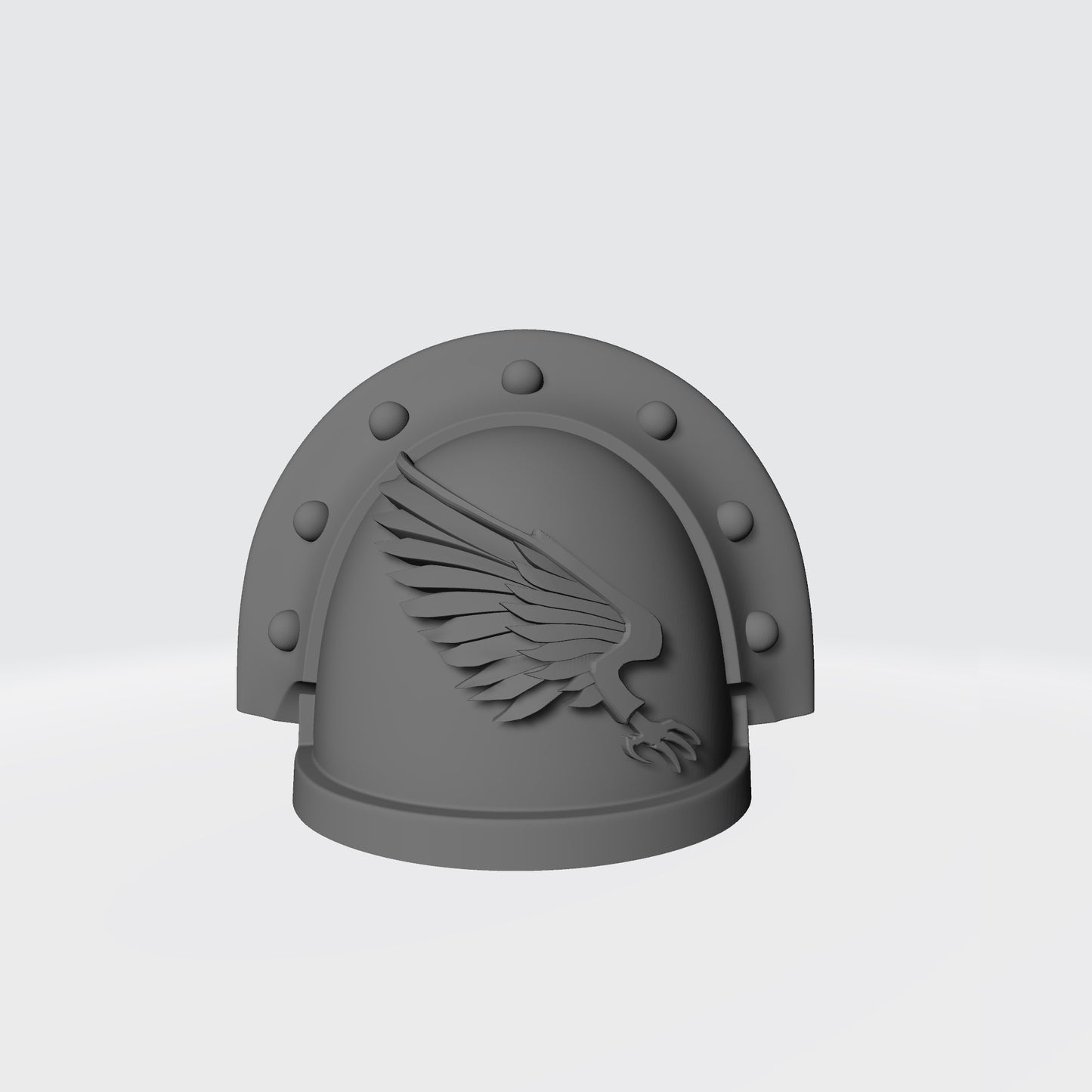 Emperor's Children MKIII Right Shoulder Pad Full Ridge Studded Rivets Compatible with McFarlane Toys Space Marine Action Figures