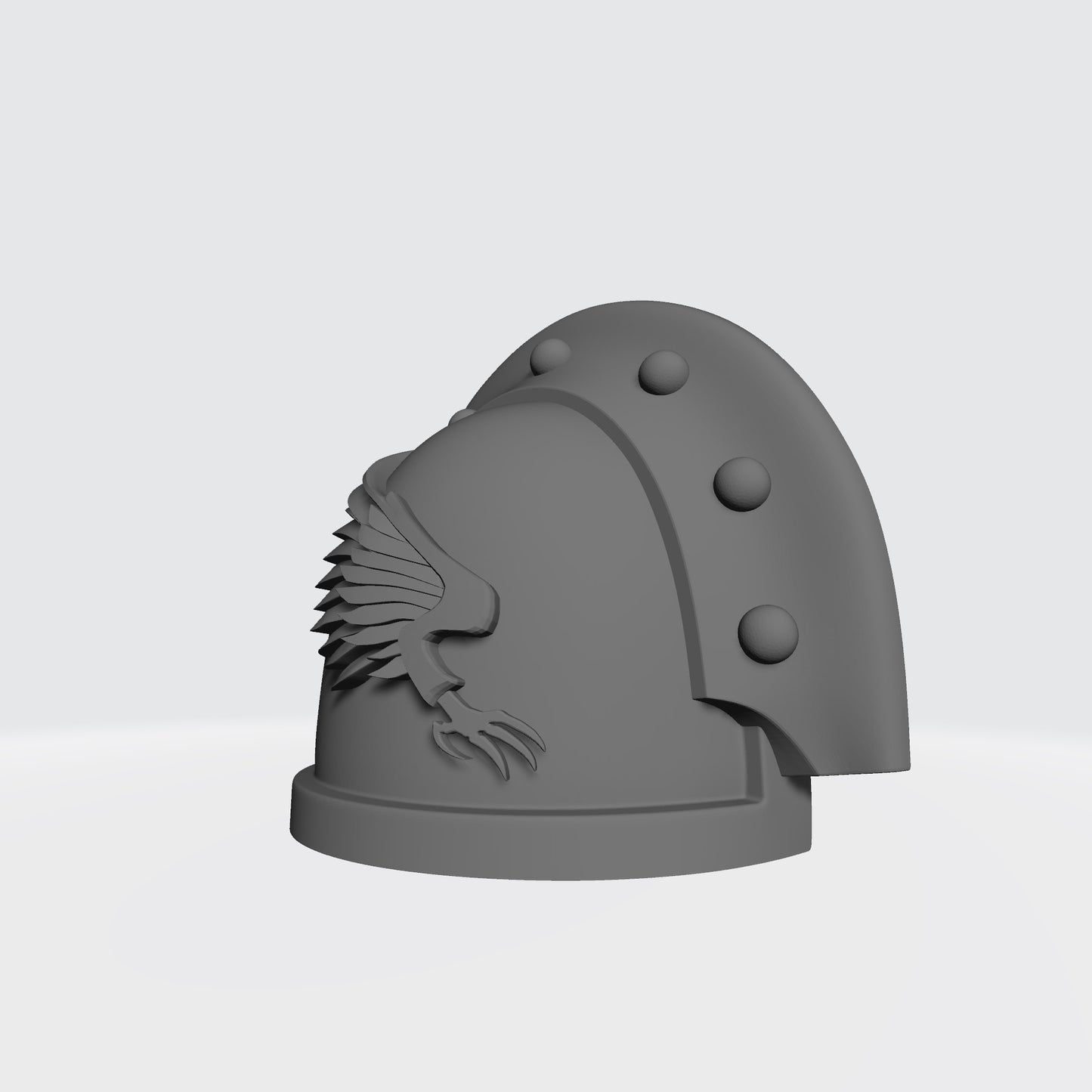Emperor's Children MKIII Right Shoulder Pad Full Ridge Studded Rivets Compatible with McFarlane Toys Space Marine Action Figures