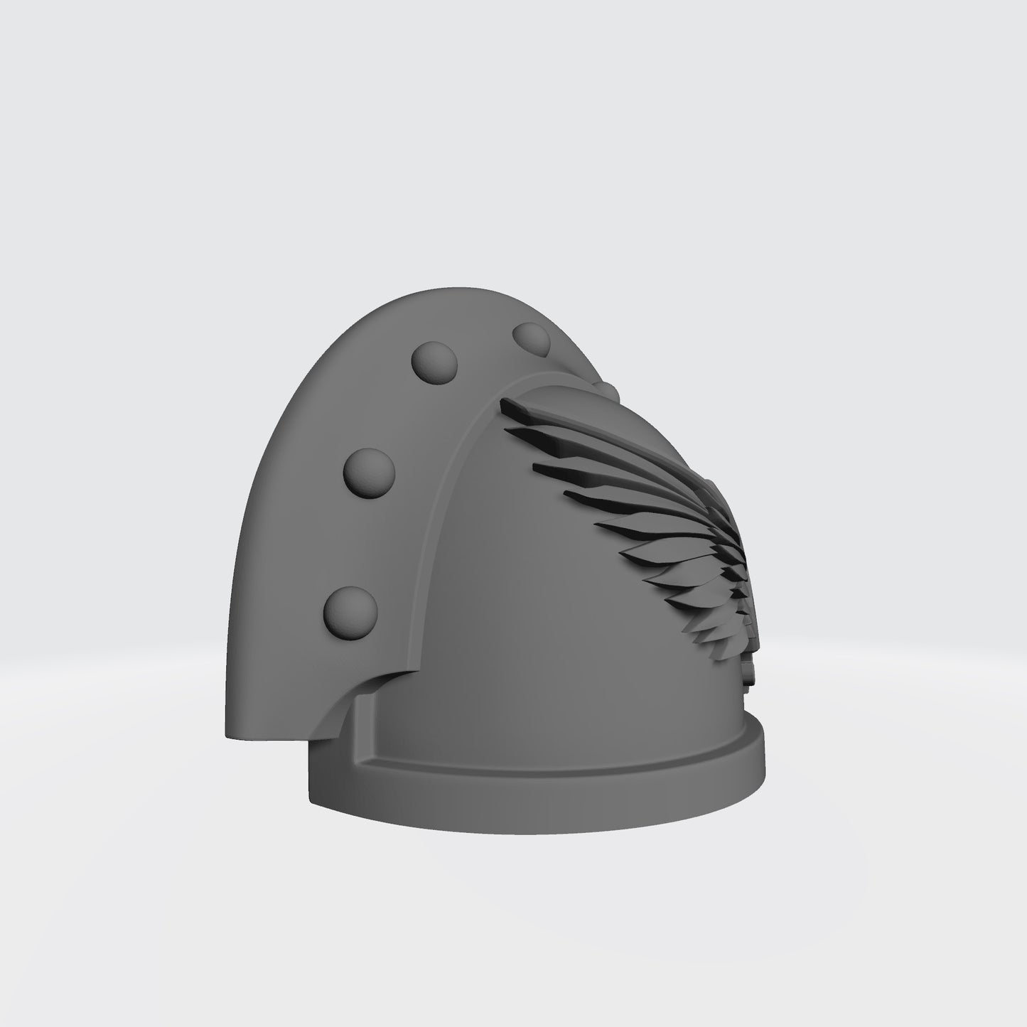 Emperor's Children MKIII Right Shoulder Pad Full Ridge Studded Rivets Compatible with McFarlane Toys Space Marine Action Figures