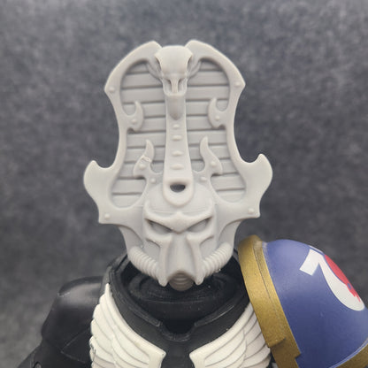 Thousand Sons Rubric Helmet with Raven compatible with McFarlane Toys Space Marines