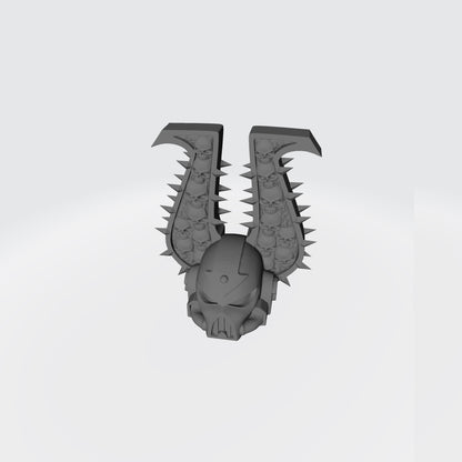 World Eaters Legions Berzerker Skull Helmet Ver. 2 for McFarlane Toys Traitor Marine Action Figures