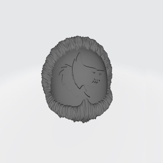 Space Wolves Right Shoulder Pad MKIV with Fur Trim Compatible with McFarlane Toys Space Marine by Fantasy World Games