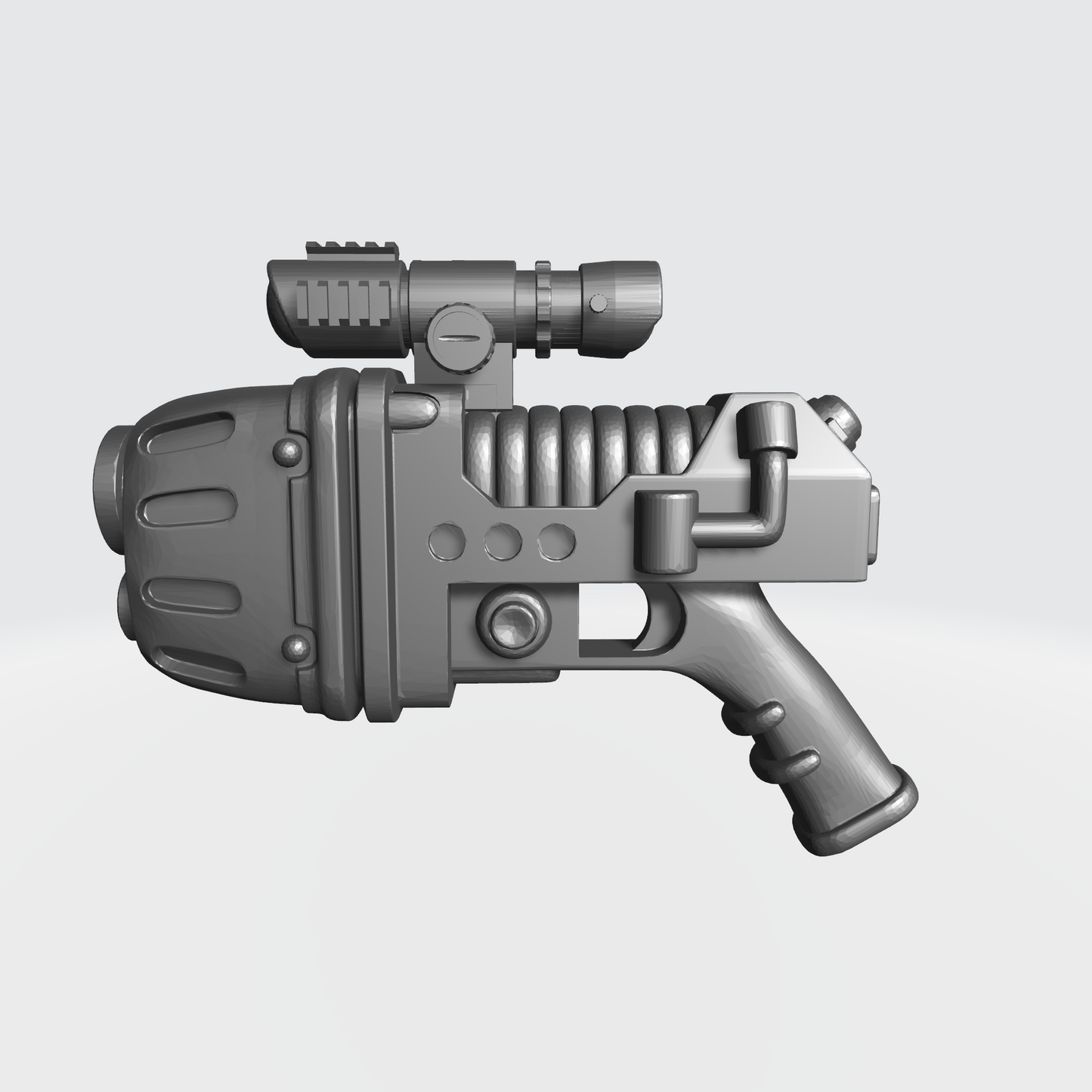 Custom Space Marine Battle Brother Plasma Pistol with Optic for McFarlane Toys Grimdark Marine Action Figures