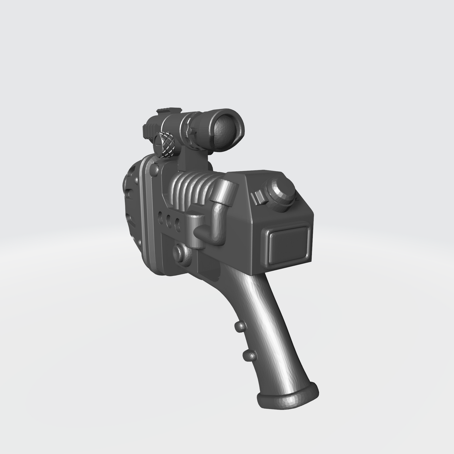 Custom Space Marine Battle Brother Plasma Pistol with Optic for McFarlane Toys Grimdark Marine Action Figures