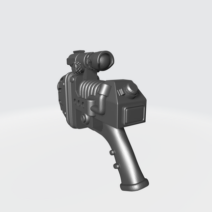 Custom Space Marine Battle Brother Plasma Pistol with Optic for McFarlane Toys Grimdark Marine Action Figures
