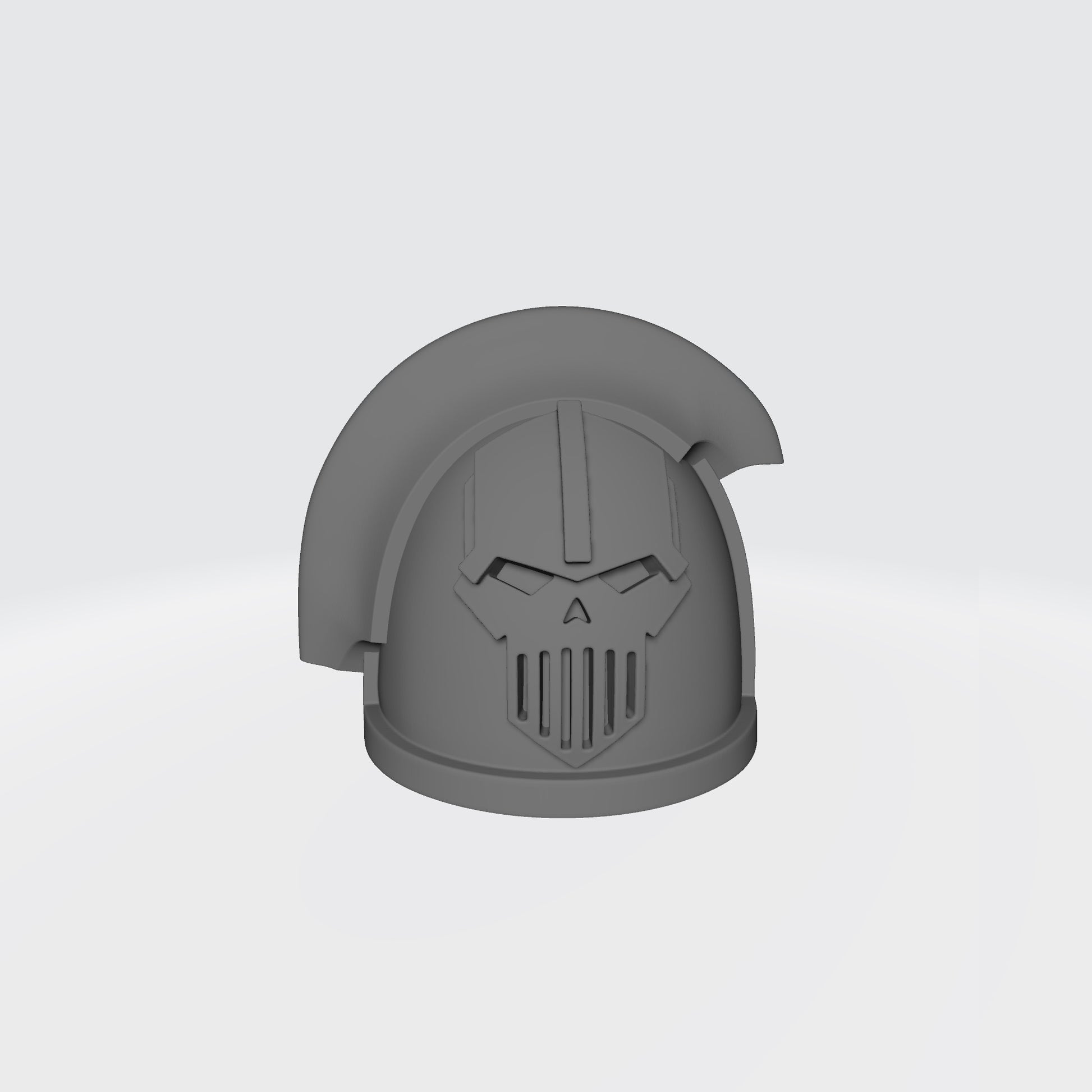 Custom Iron Warriors MKIII Shoulder Pad with 3 Quarter Ridge for the Left Shoulder Compatible with McFarlane Toys 1:12th Scale Space Marine Action Figures