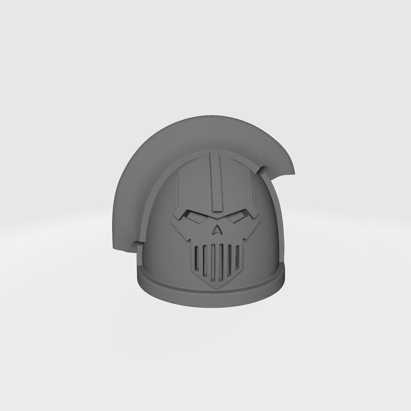 Custom Iron Warriors MKIII Shoulder Pad with 3 Quarter Ridge for the Left Shoulder Compatible with McFarlane Toys 1:12th Scale Space Marine Action Figures
