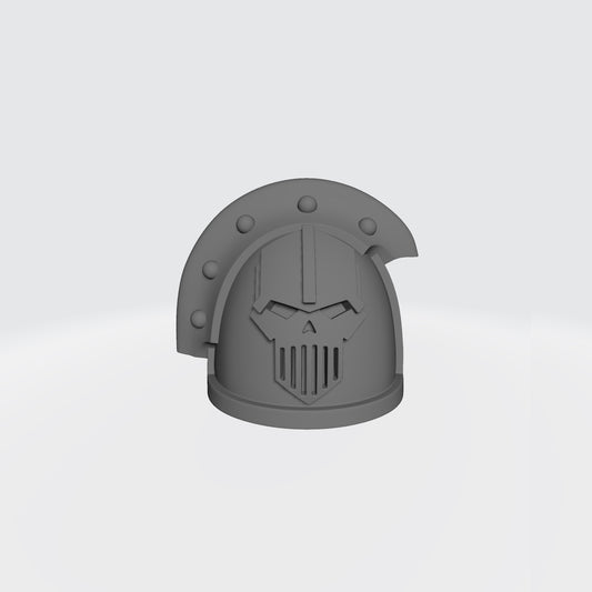 Customize Your Iron Warriors MKIII Shoulder Pad with 3 Quarter Ridge and Rivets Left Shoulder Compatible with McFarlane Toys 1:12th Scale Space Marine Action Figures