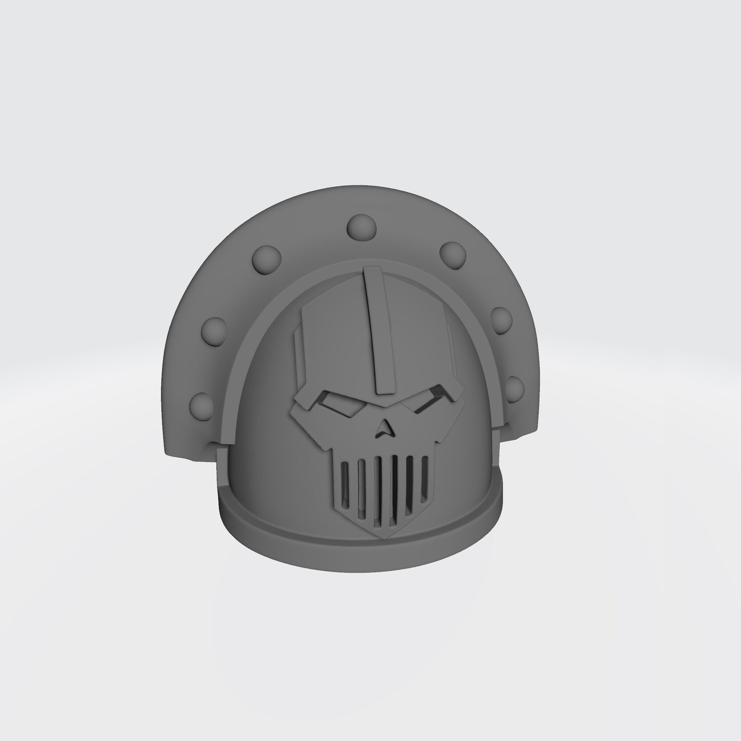 Iron Warriors MKIII Shoulder Pad with Rivets Compatible with McFarlane Toys 1:12th Scale Space Marine Action Figures 3D Printed