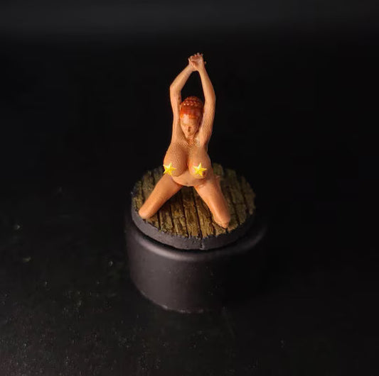 Human Female Captive Nude Sorceress - NSFW - 32mm or 54mm Scale Miniatures