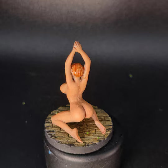 Human Female Captive Nude Sorceress - NSFW - 32mm or 54mm Scale Miniatures