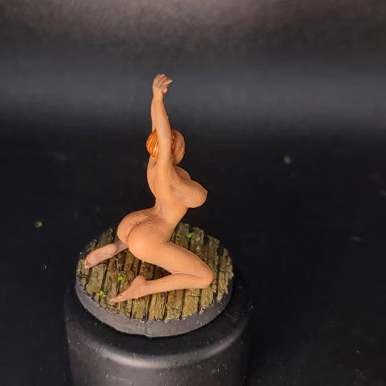 Human Female Captive Nude Sorceress - NSFW - 32mm or 54mm Scale Miniatures