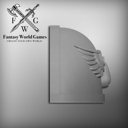 10x Blood Angels Legion Shoulder Pads MKIV T1-01 for 28mm Scale Loyalist Marine Miniatures Custom Pauldrons